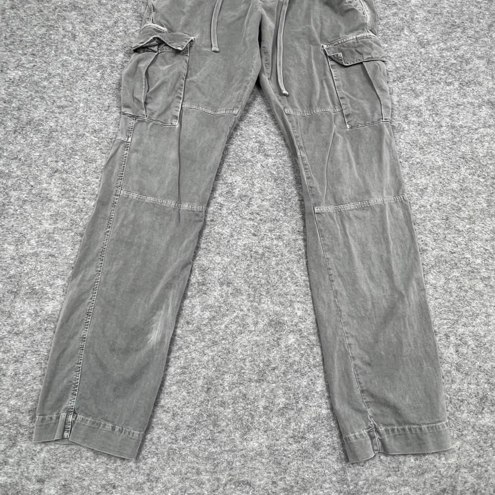 James Perse Pants Mens 32x33 Gray Green Cargo Relaxed Fit Cotton Canvas Standard - Picture 7 of 16